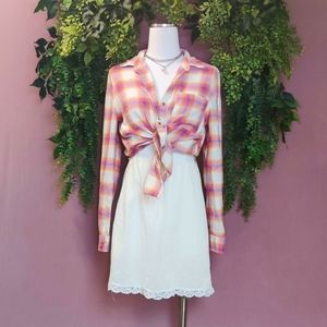 Berries & Cream Flannel Blouse